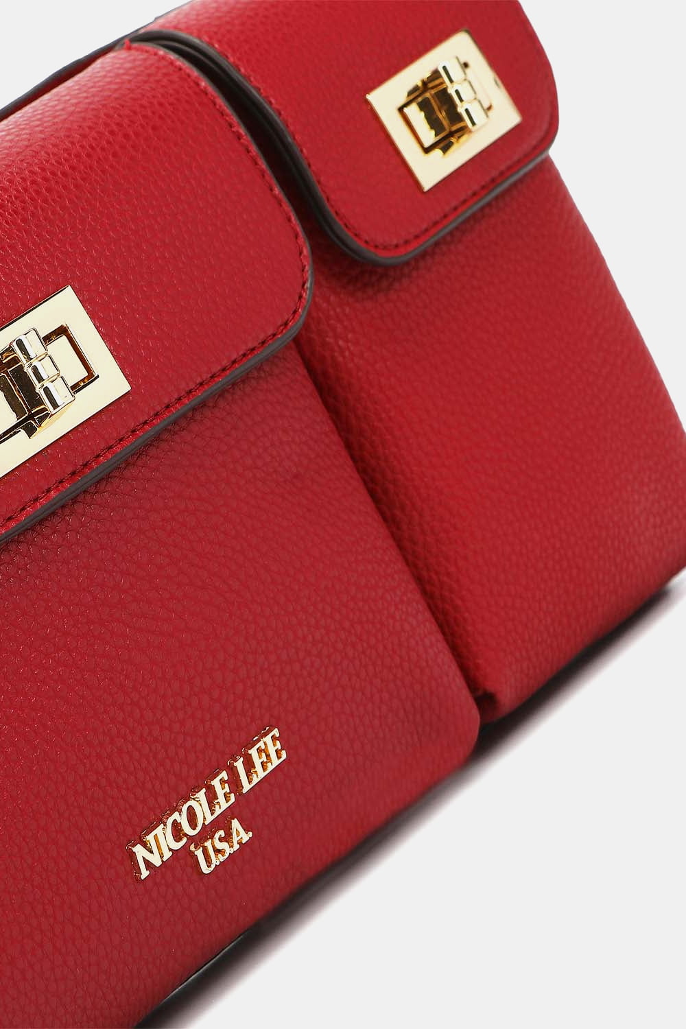 Nicole Lee USA Multi-Pocket Vegan Leather Fanny Packs