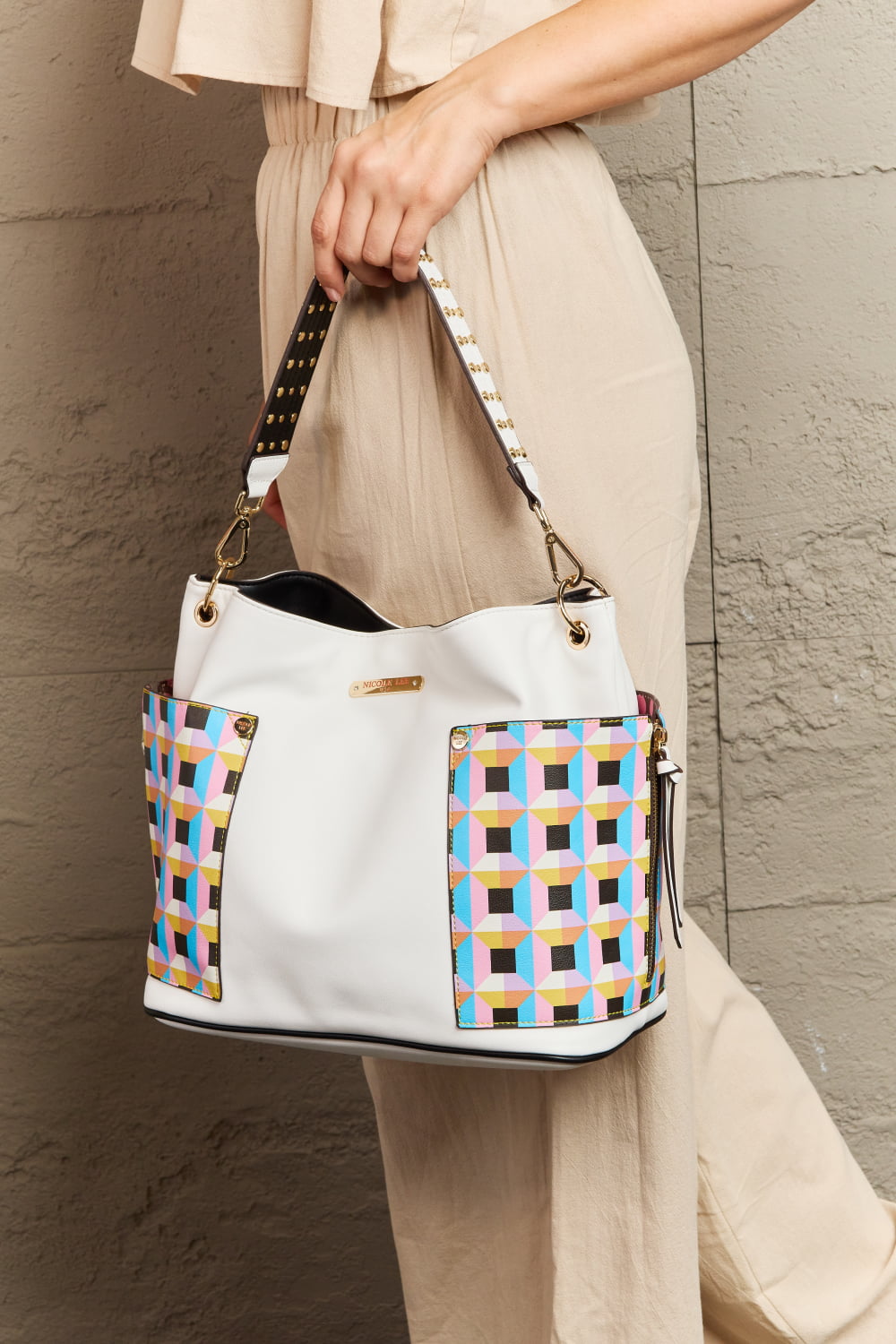 Nicole Lee USA Quihn 3-Piece Handbag Set Multi Style