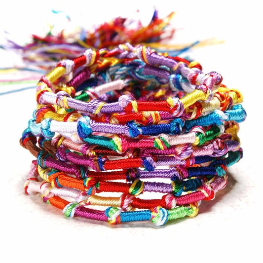 Rainbow Friendship Bracelet 4 Pack