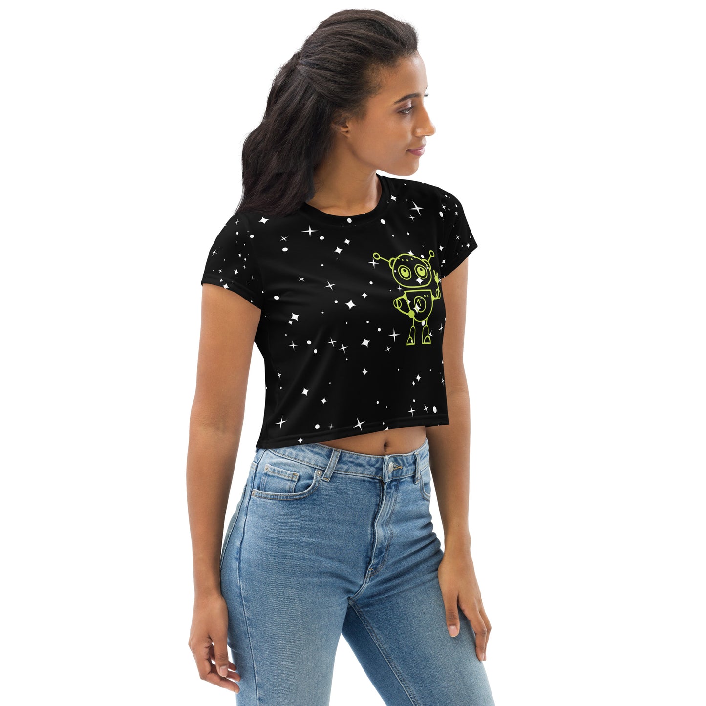 "I Come In Peace" Crop Top